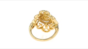 85 ct. t.w. Diamond Openwork Spiral Ring in 14kt Yellow Gold