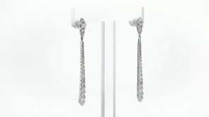 1.50 ct. t.w. Diamond Linear Earrings in Sterling Silver