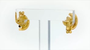 Italian 18kt Yellow Gold Earrings