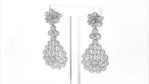 50 ct. t.w. Diamond Multi-Circle Drop Earrings in Sterling Silver