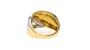 20 ct. t.w. Diamond Sash Ring in 14kt Two-Tone Gold