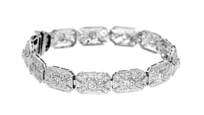 1.00 ct. t.w. Diamond Vintage-Inspired Bracelet in Sterling Silver