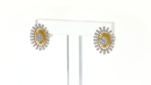 55 ct. t.w. Diamond Burst Earrings in 14kt Yellow Gold