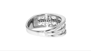 1.50 ct. t.w. CZ Double-Row Ring in Sterling Silver