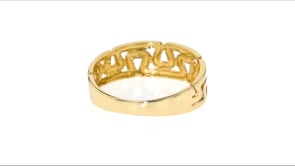14kt Yellow Gold Greek Key Ring