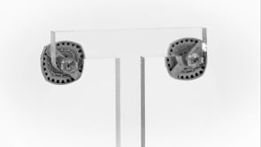 1.00 ct. t.w. Black and White Diamond Earrings in Sterling Silver