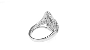 26 ct. t.w. Diamond Vintage-Inspired Ring in Sterling Silver
