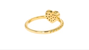 14 ct. t.w. Diamond Heart Ring in 14kt Yellow Gold