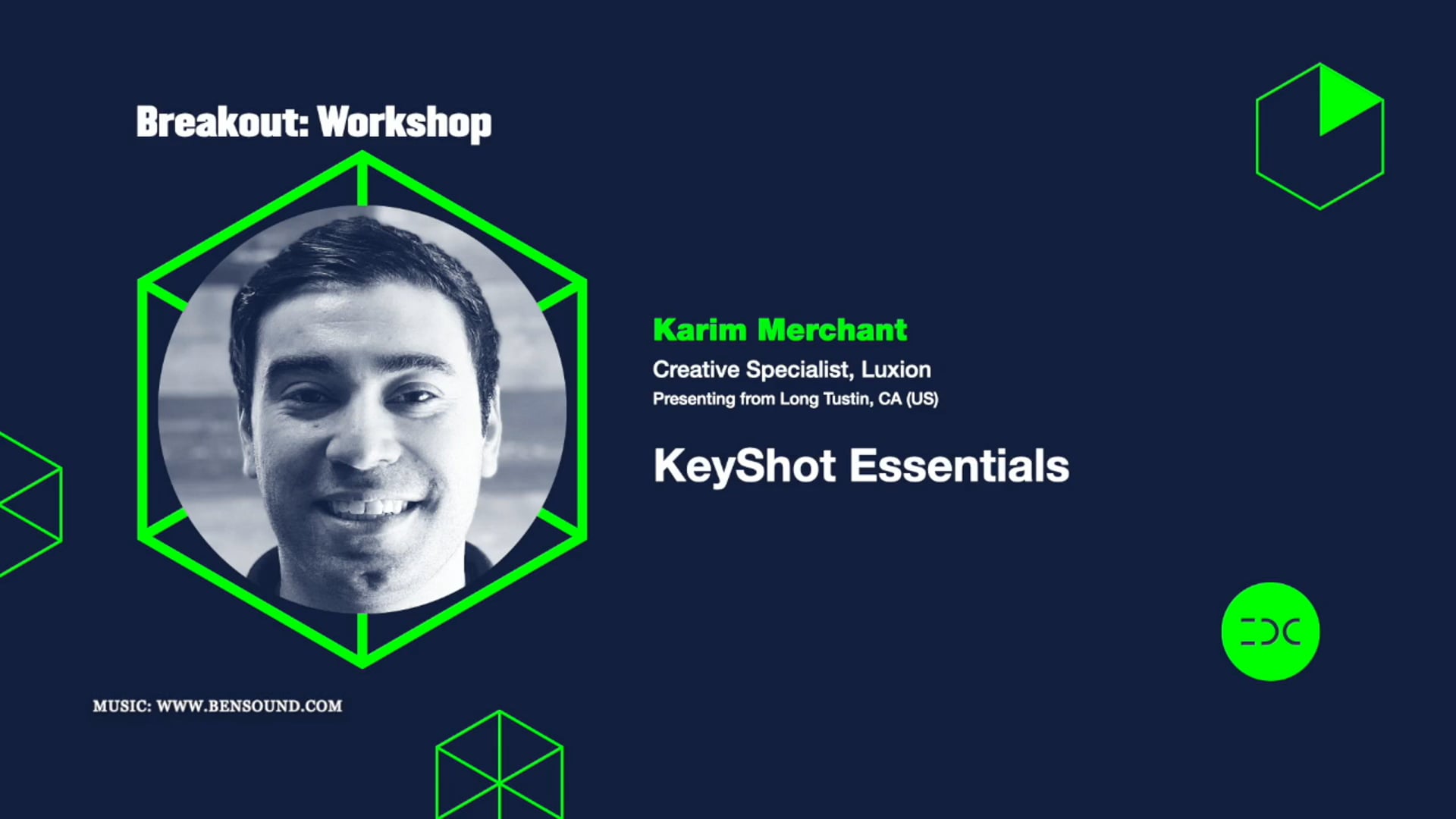 IDC 2020 - Workshop - KeyShot Essentials