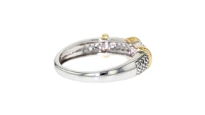 33 ct. t.w. Diamond Ring in Sterling Silver and 14kt Yellow Gold