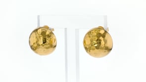 Italian 18kt Gold Over Sterling Dome Earrings