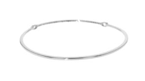 25 ct. t.w. Diamond Bar Bangle Bracelet in Sterling Silver
