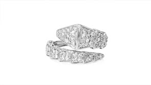 75 ct. t.w. Diamond Bypass Ring in Sterling Silver