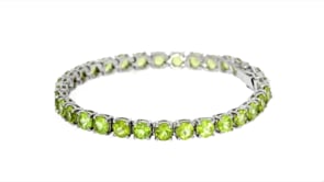 16.00 ct. t.w. Peridot Tennis Bracelet in Sterling Silver