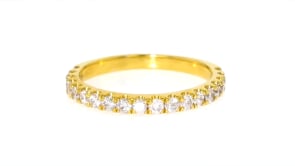 60 ct. t.w. Diamond Ring in 18kt Gold Over Sterling