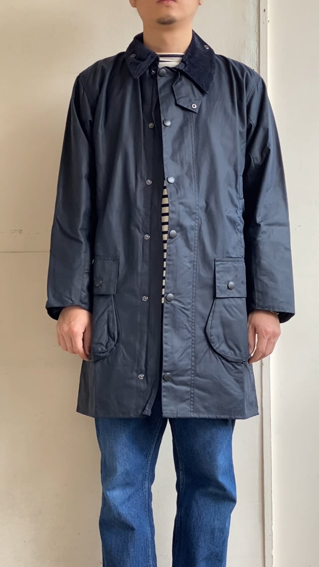 最大74%OFFクーポンBarbour borderジャケット navy