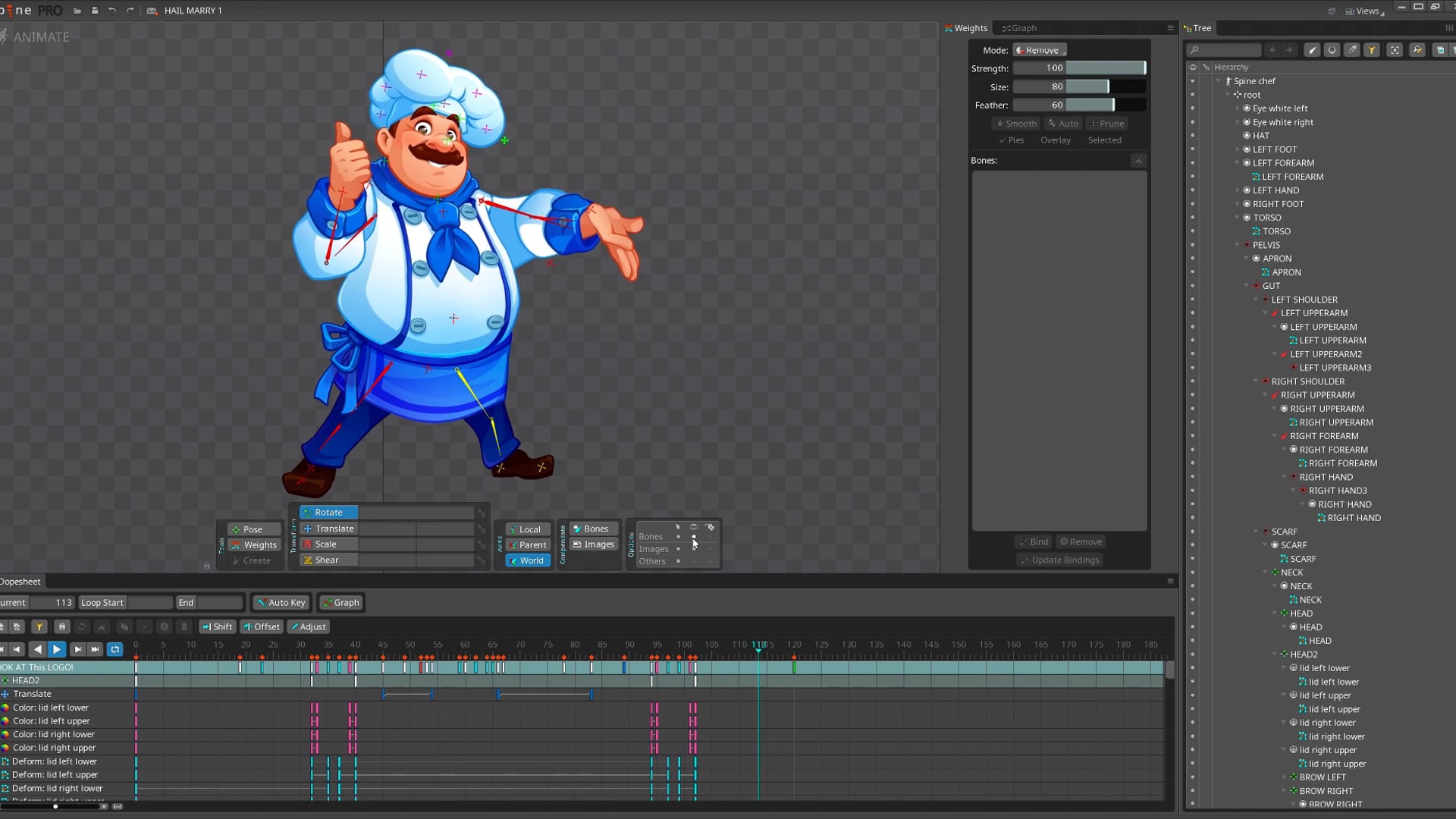 Spine Animations in-app