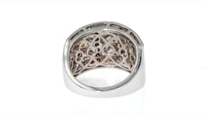 1.00 ct. t.w. Multicolored Diamond Geometric Ring in 14kt White Gold