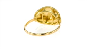 Italian 14kt Yellow Gold Starburst Ring