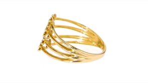 Italian 14kt Yellow Gold Open-Space Ring