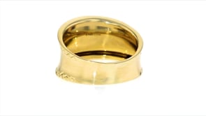 Italian 14kt Yellow Gold Concave Ring