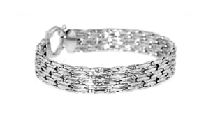 Sterling Silver Basketweave Bracelet