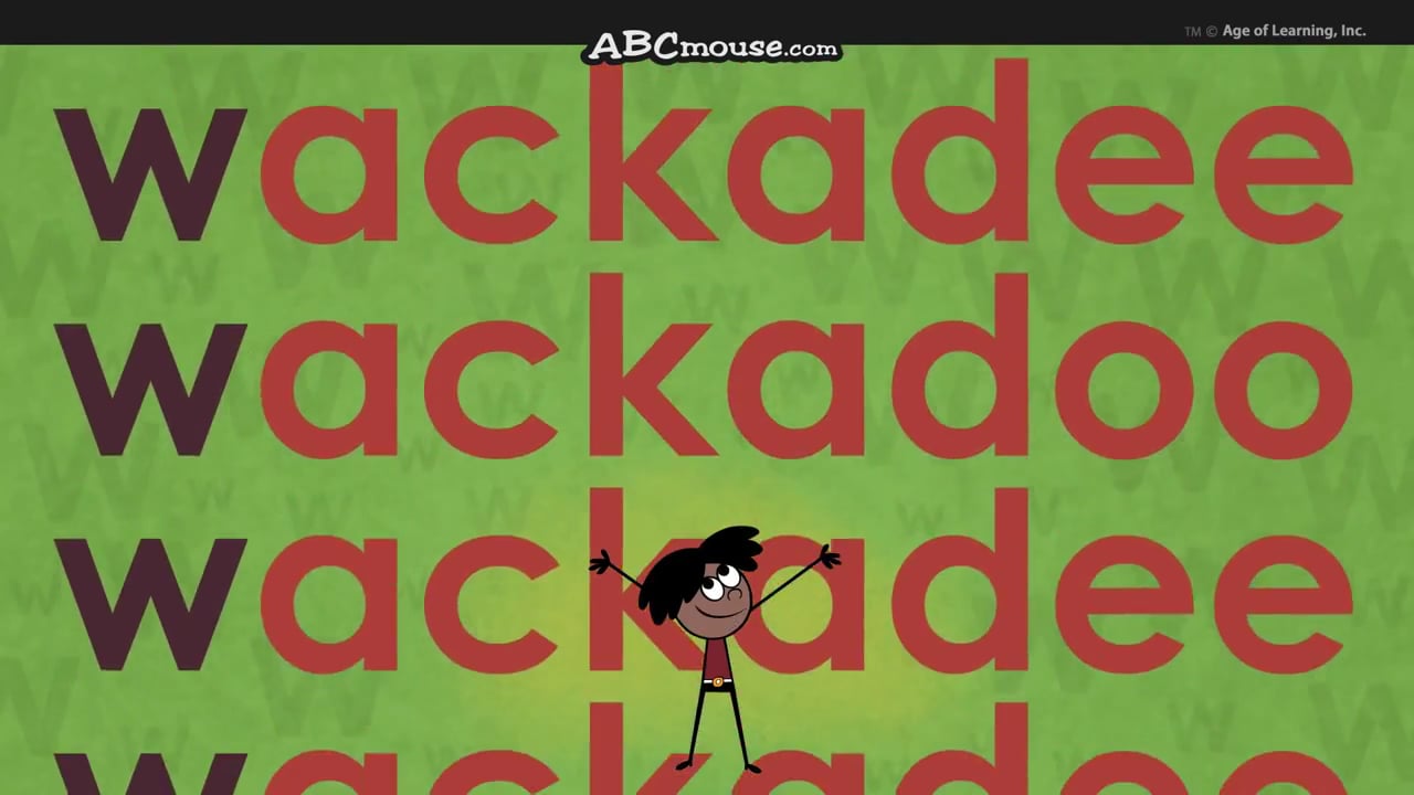 The Letter W Song' By Abcmousecom-Jj9Zokxkszm On Vimeo