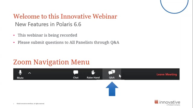 Webinar: New Features in Polaris 6.6