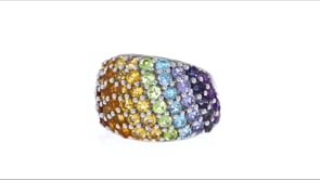 2.80 ct. t.w. Multi-Gemstone Ring in Sterling Silver