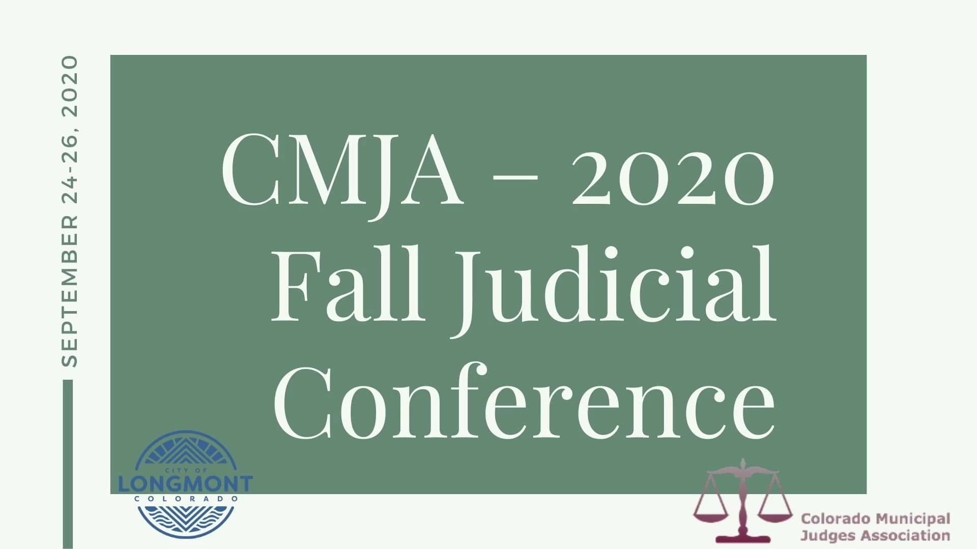 CMJA Fall 2020 Conference - Day 1 - September 24, 2020 on Vimeo