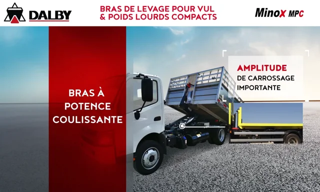 Poids lourds (PL) & Véhicules légers (VL) : Montage de bras de levage et  potences coulissantes Amovible & DALBY - Carrosserie de la France  Carrosserie de la France
