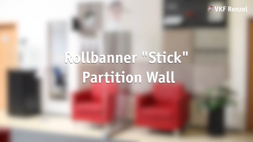 80-0126-77 Rollbanner Stick Partition Wall