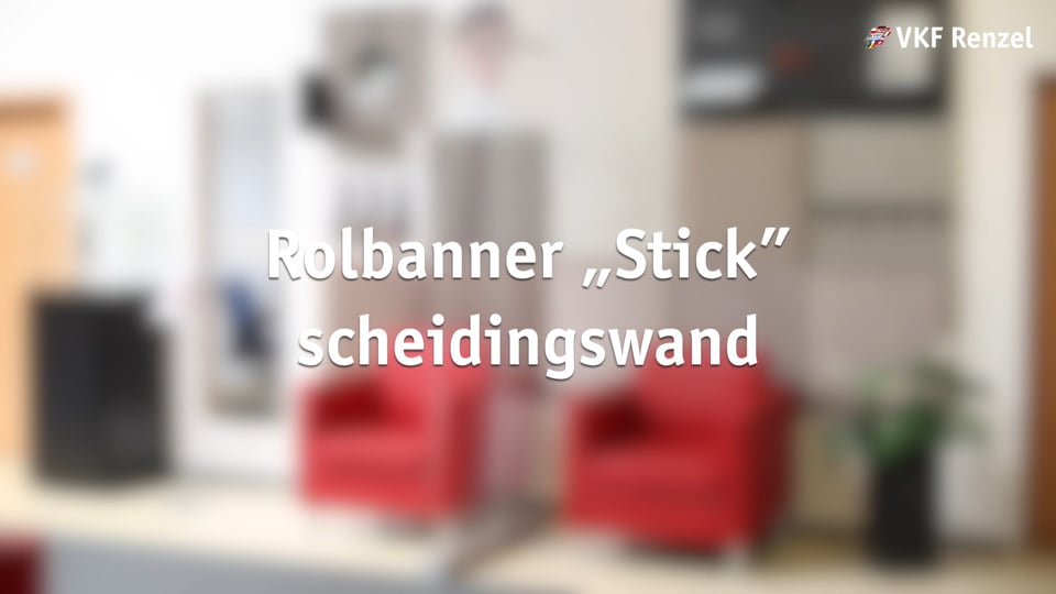 80-0126-77 Rolbanner „Stick” scheidingswand