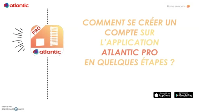 Comment créer un compte sur l'application Cozytouch ? Atlantic 