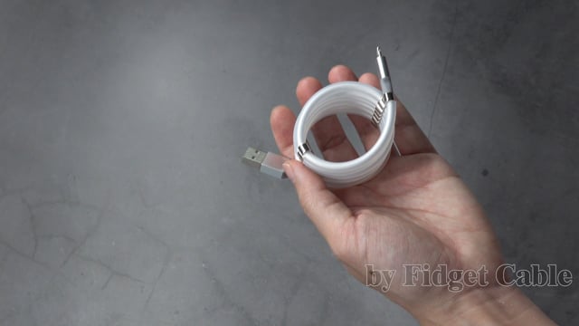 Anti-Tangle Cable // USB-C to Lightning // Smoke White (USB-C to Lightning // 3.3 ft) video thumbnail