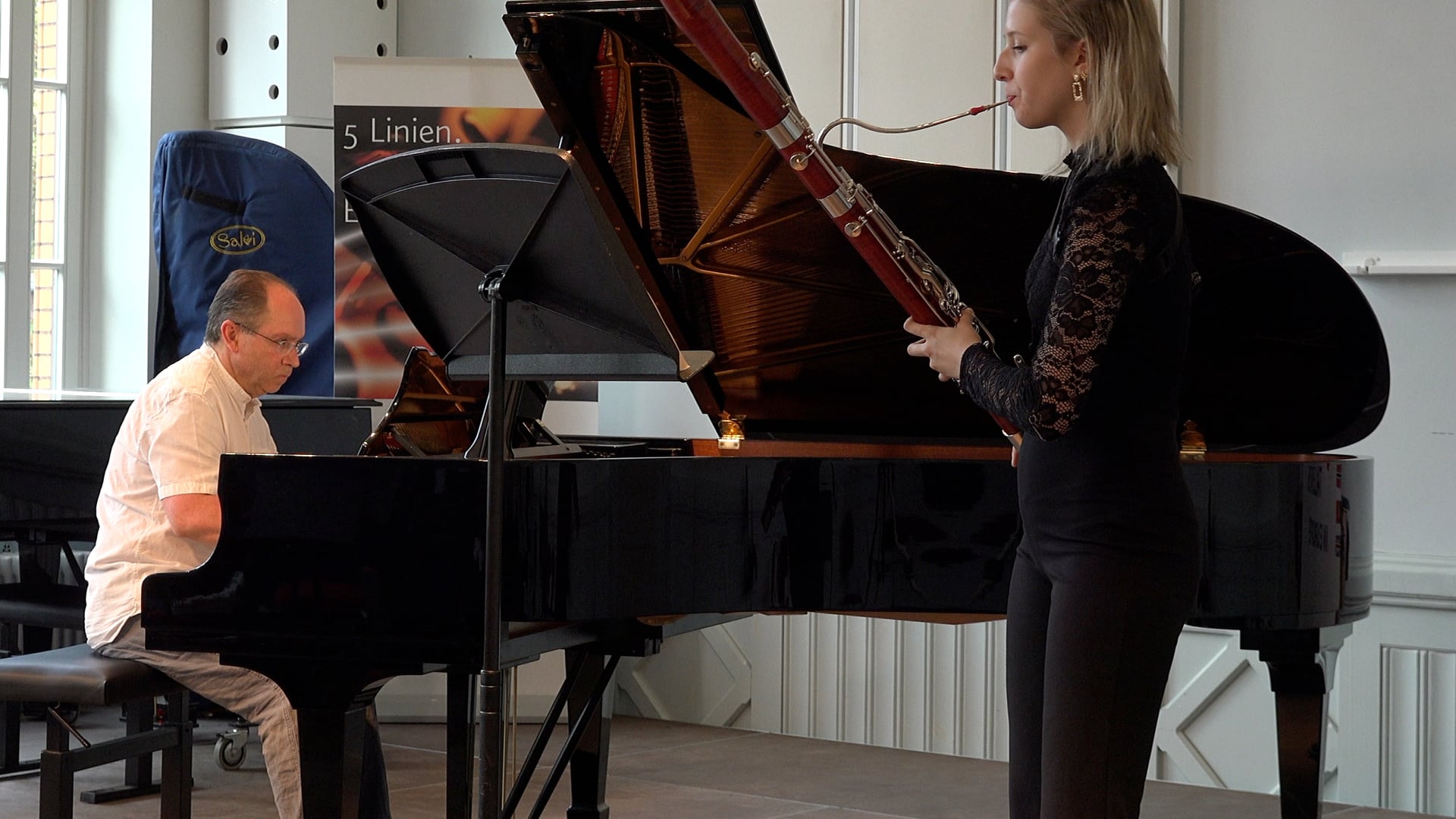 MELIN ACIKEL BASSOON, FREDERIC SOMMER PIANO   Antonio Vivaldi Fagottkonzert e-Moll RV 484 1 Allegro poco, 2 Andante _4K