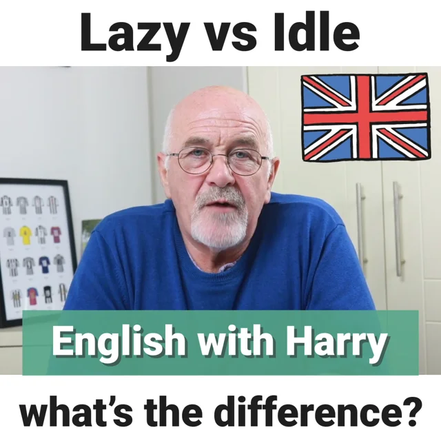 Difference between Lazy and Idle • Learn English with Harry 👴  English  vocabulary words learning, English phrases idioms, Study english language