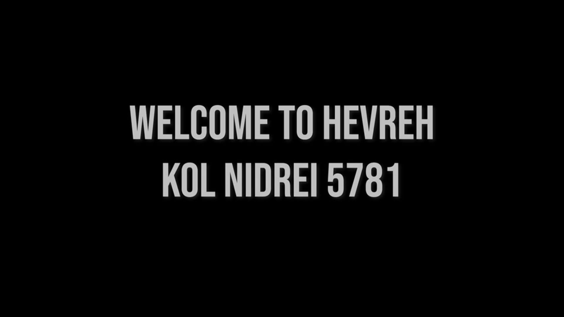 Kol Nidrei 5781