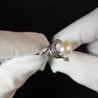 Видео: Кольцо из серебра 925 пробы с натуральным жемчугом