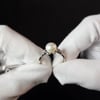 Video: 925 sterling silver ring with natural pearls and cubic zirconias