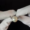 Video: Ring from 925 sterling silver with natural pearls