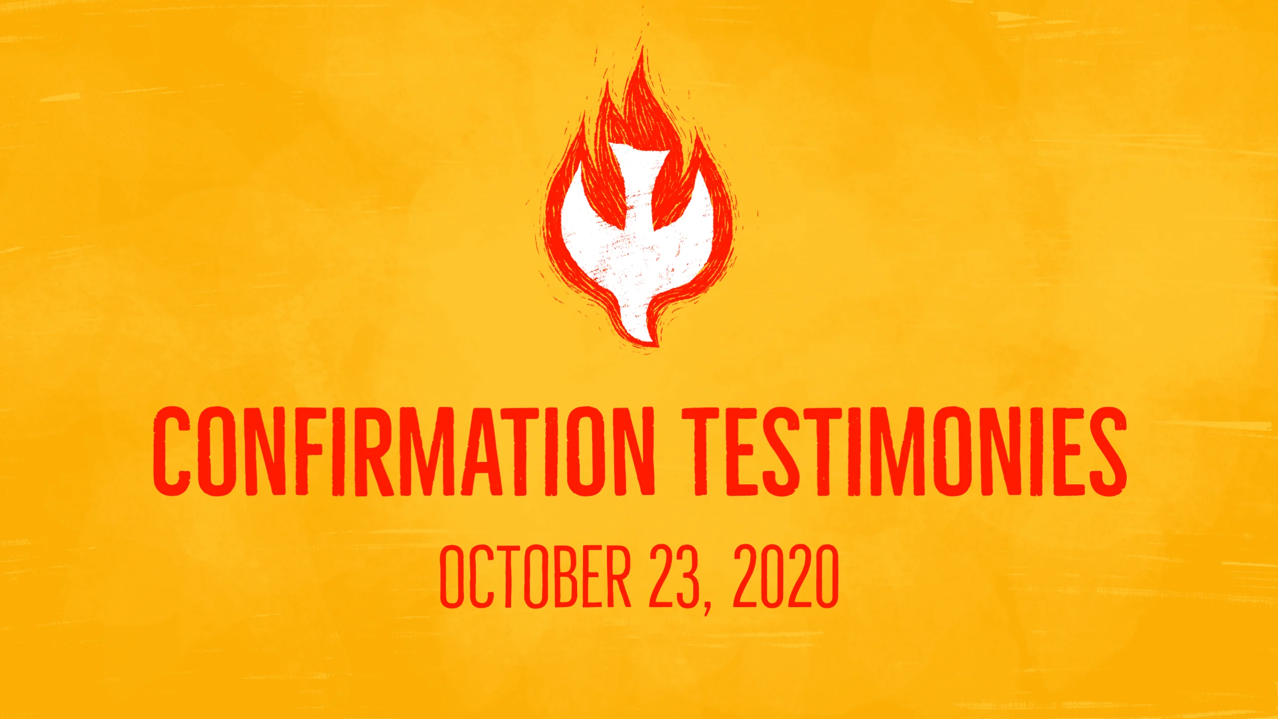 October 23, 2020 | Confirmation Testimonies on Vimeo