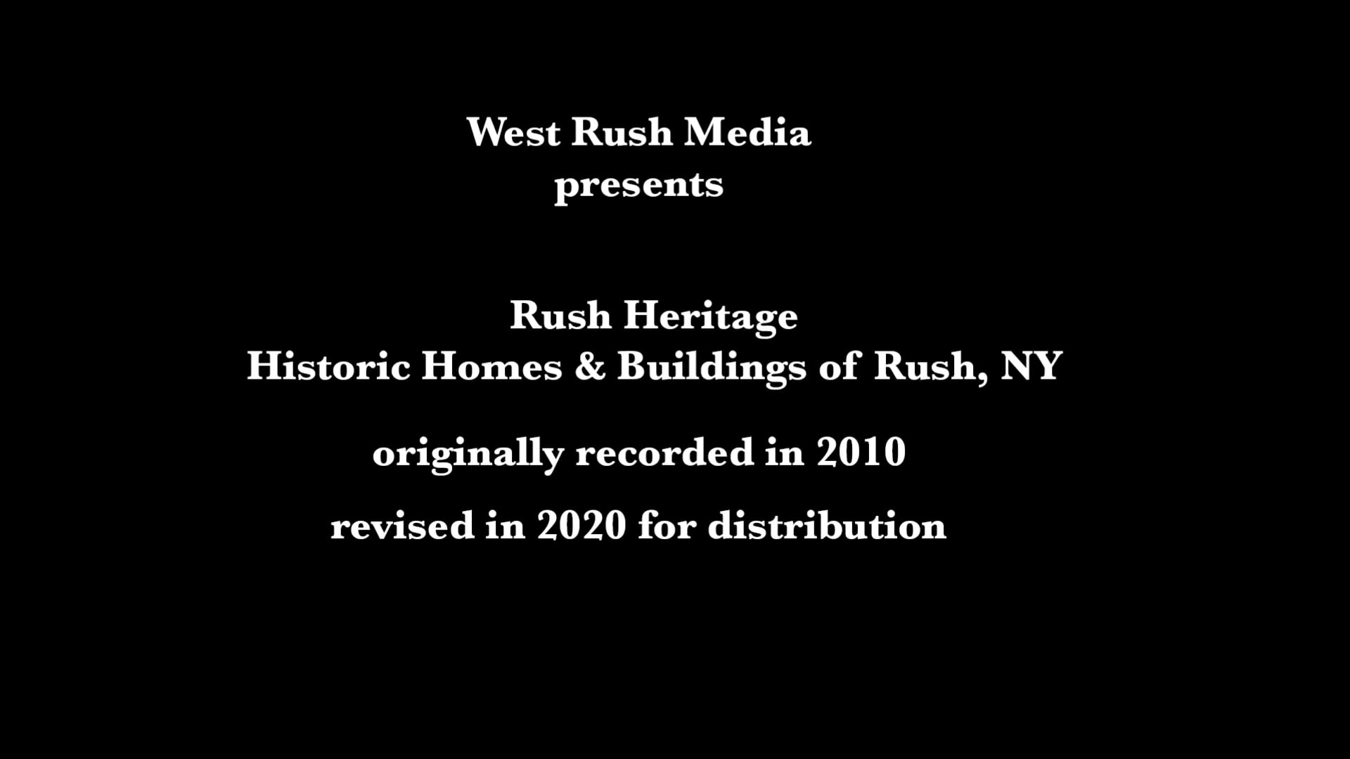Rush Heritage 2010 revised in 2020
