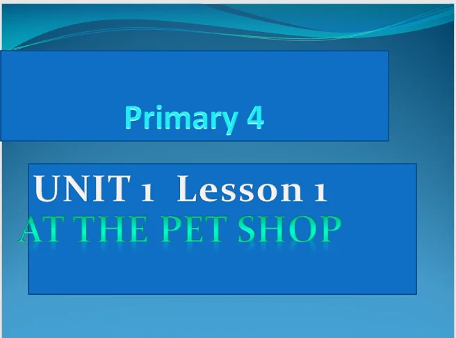 unit 1 lesson 1 on Vimeo