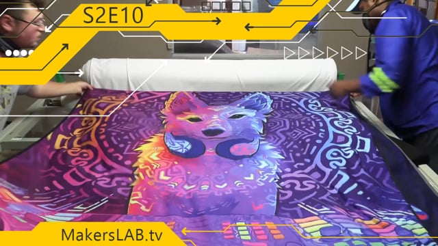 MakersLAB.TV S2E10 - Interview of Full Picture Sublimation Printing Fabric, Demo on Throw Blanket