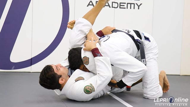 Double Under Defense to Sweep Attempt to Triangle Choke