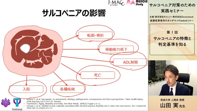 山田 実 先生：第1回 サルコペニア対策のための実践セミナー