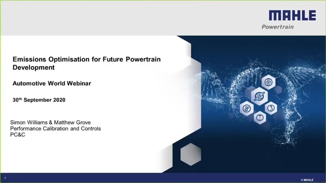 Emissions optimisation for future powertrain development