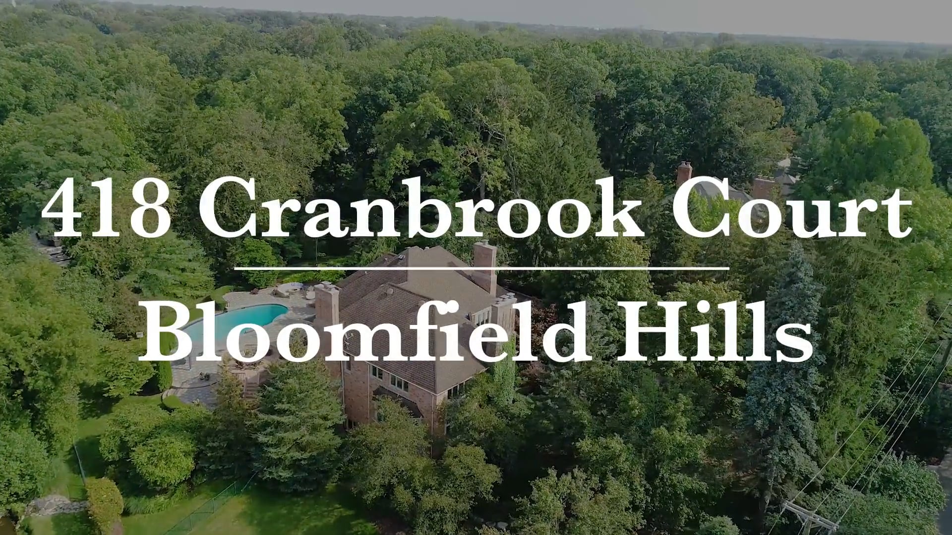 418 Cranbrook Court, Bloomfield Hills, Michigan, 48304 on Vimeo