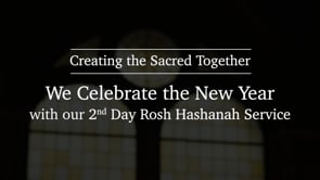Rosh Hashanah Day 2 Morning Congregational Service | Sunday, September 20